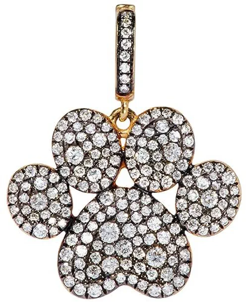 Paw Print Diamond Charm