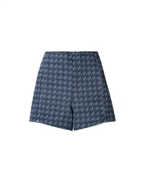 Perfect Moment, Denim Houndstooth Shorts, M