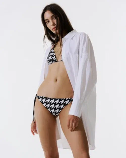 Perfect Moment, Houndstooth Bikini Top, M — view 2