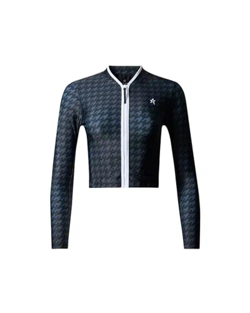 Perfect Moment, Houndstooth Rash Guard Top, L