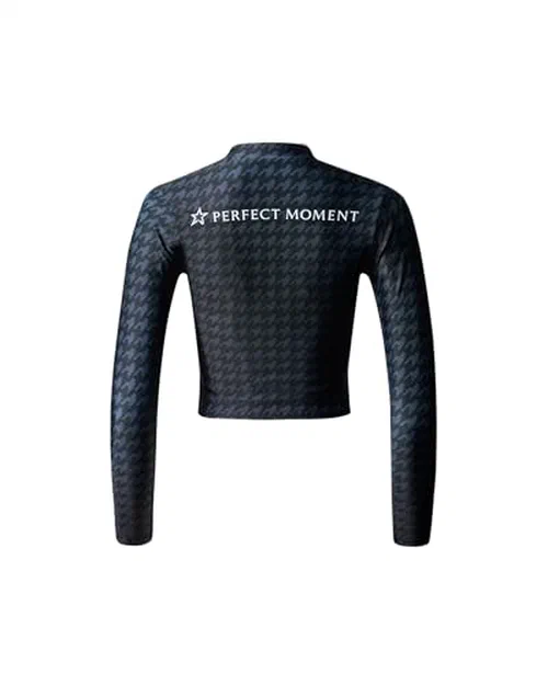 Perfect Moment, Houndstooth Rash Guard Top, L — view 3