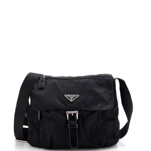Prada, Pre-Loved Buckle Messenger Bag Small