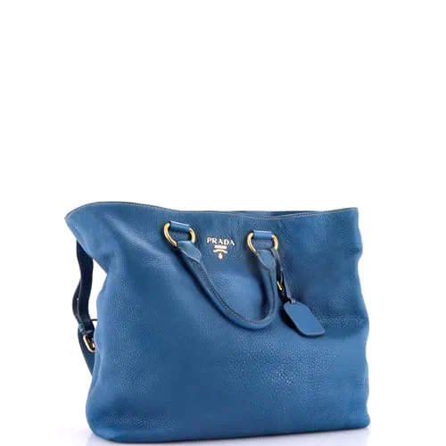 Prada, Pre-Loved Convertible Shopper Tote Vitello Daino Large — view 3