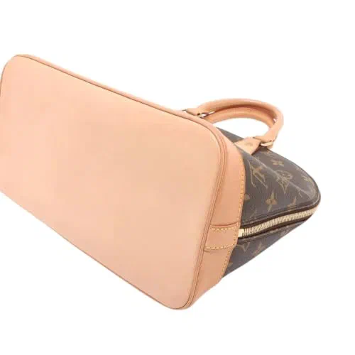 Pre-Loved Alma Handbag Monogram Coated Canvas PM with Gold Hardware — view 3