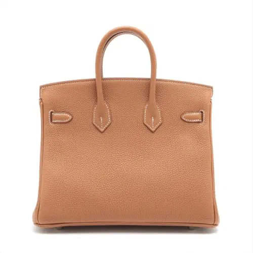 Pre-Loved Birkin Handbag Leather 25 with Palladium Hardware — view 3