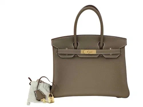 Pre-Loved Birkin Handbag Leather 30 with Gold Hardware