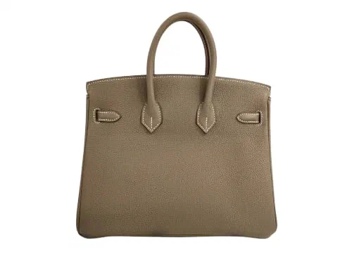 Pre-Loved Birkin Handbag Leather with Gold Hardware 25 — view 3