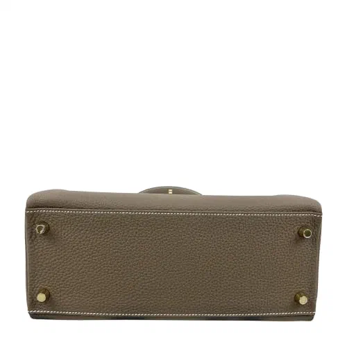 Pre-Loved Kelly Handbag Leather 28 with Gold Hardware — view 3