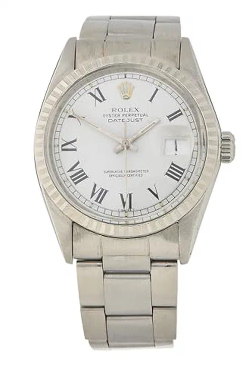 Rolex, Pre-loved Buckley Roman Dial Datejust 1601 36mm