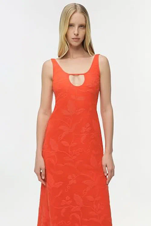 Rosalia Jacquard Midi Dress — view 3