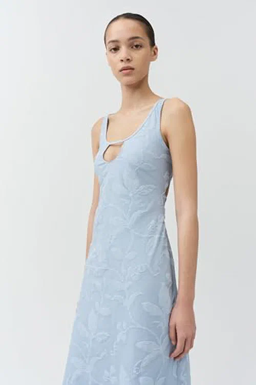Rosalia Jacquard Midi Dress — view 3