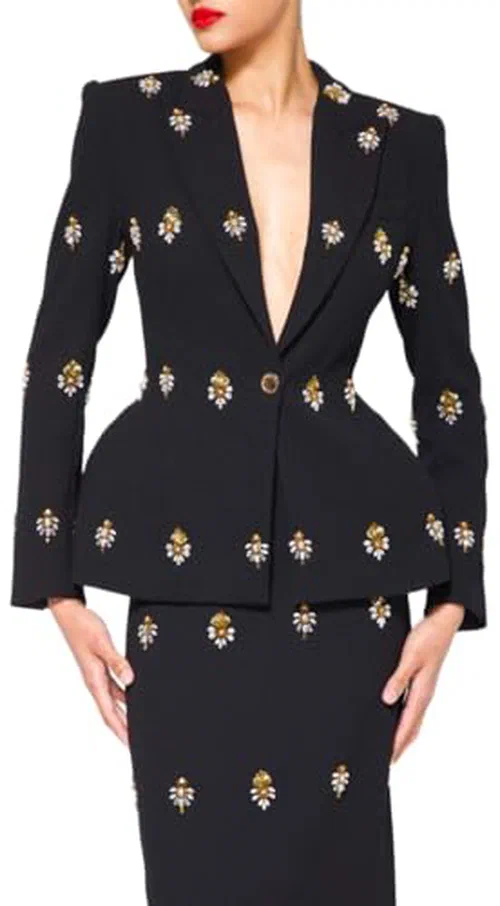 Sergio Hudson, Hand Embroidered Evening Blazer