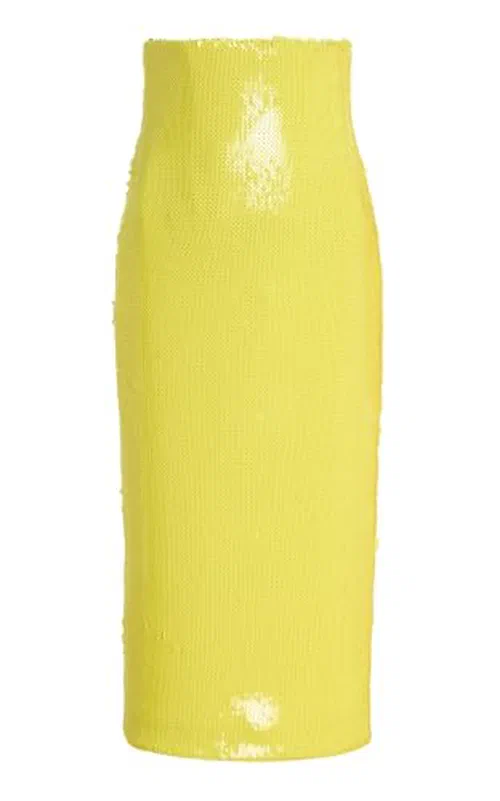 Sergio Hudson, High-Rise Sequin Pencil Skirt