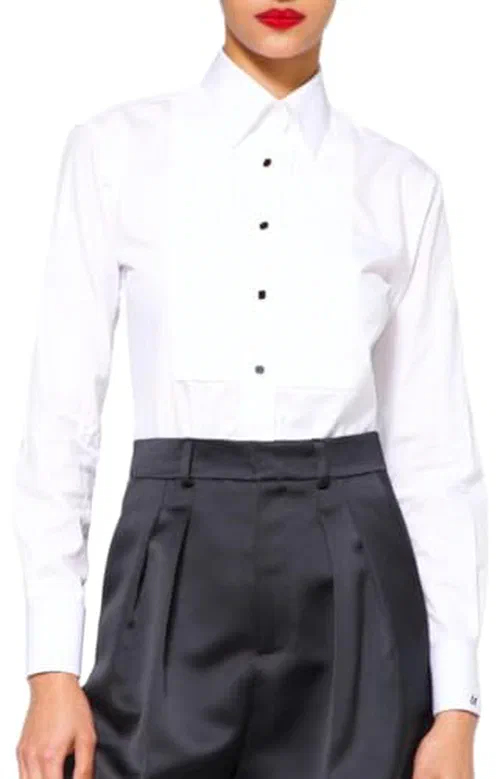 Sergio Hudson, Pleated Bib Tuxedo Shirt