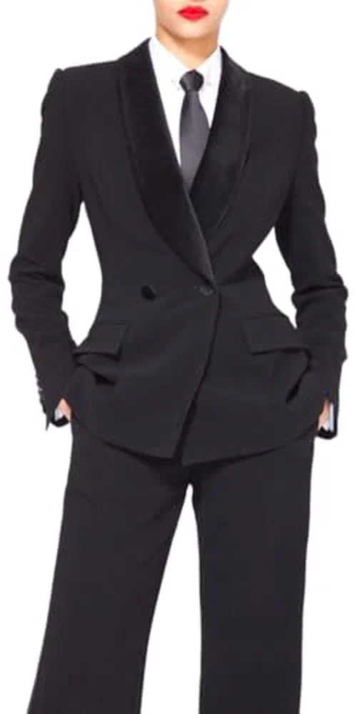 Sergio Hudson, Velvet Shawl Collar Blazer
