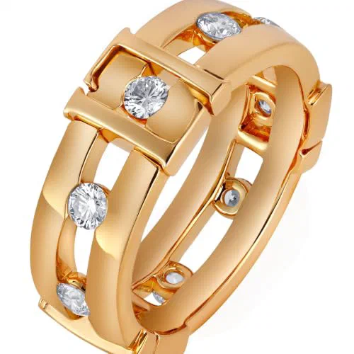 Serrure 0.65 Carat Diamond Band Ring in 18K Gold — view 3
