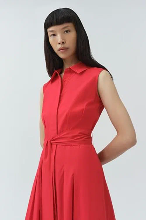 SIMKHAI, Genny Sleeveless Cotton Dress — view 3