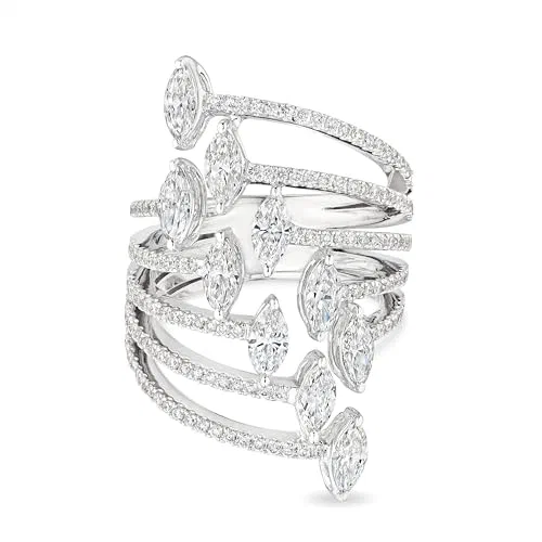 Strata Marquise 2.29 Carat Marquise Diamond Ring in 18K White Gold