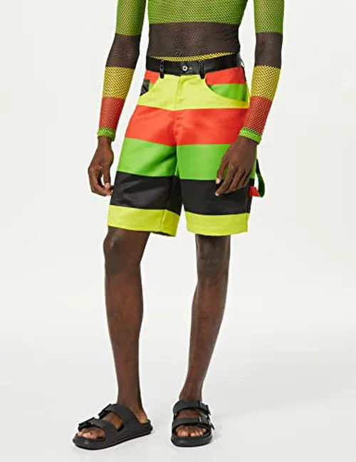 Theophilio, Men's Rasta Printed Short, S — view 2