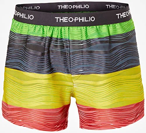 Theophilio, Men's Rasta Printed Swim Trunks, S