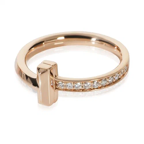 Tiffany & Co., Pre-Loved Tiffany T T1 Ring, Rose Gold, Diamond, 6 US — view 3