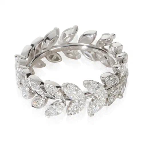 Tiffany & Co., Pre-Loved Victoria Vine Ring, Platinum, Diamond, 6.5 US