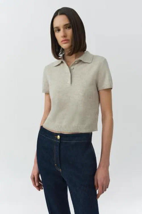 Twila Cashmere Polo — view 3