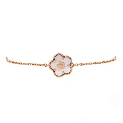 Van Cleef & Arpels, Pre-Loved Lucky Spring Plum Blossom Bracelet
