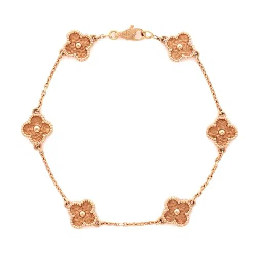 Van Cleef & Arpels, Pre-Loved Sweet Alhambra 6 Motifs Bracelet