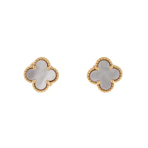 Van Cleef & Arpels, Pre-Loved Sweet Alhambra Stud Earrings