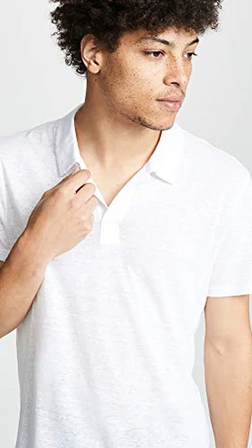 Vilebrequin Men Linen Jersey Polo Solid, XS — view 3
