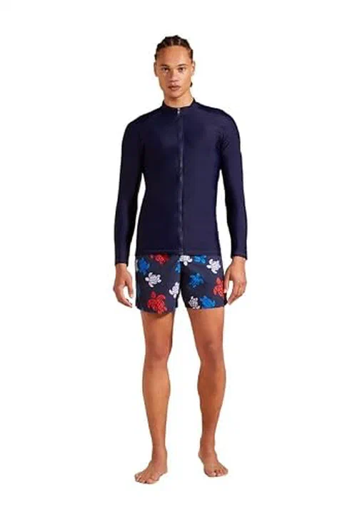 Vilebrequin Men Long Sleeves Zipper Rashguard Solid, L — view 3