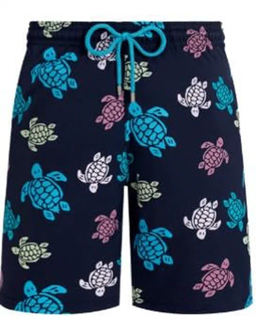 Vilebrequin, Men Long Stretch Swim Trunks Tortues Multicolores, L