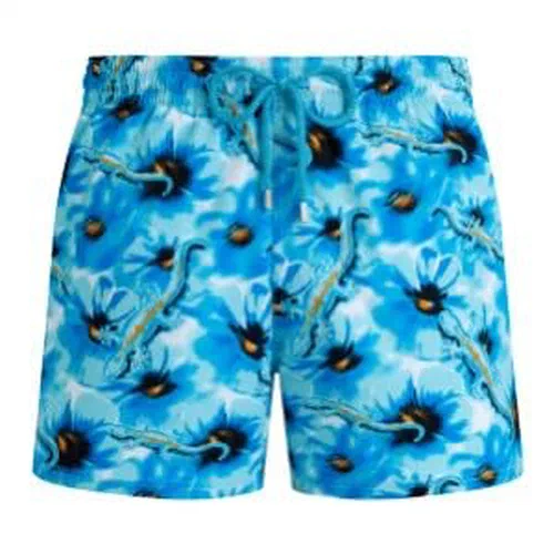 Vilebrequin, Men Stretch Short Swim Shorts Poopies and Geckos, XXL
