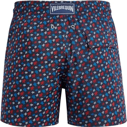 Vilebrequin Men Stretch Swim Trunks Micro Round Turtles Rainbow, XXXL — view 3