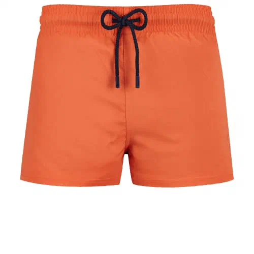 Vilebrequin, Men Swim Trunks Short And Fitted Stretch Solid Tomette,L