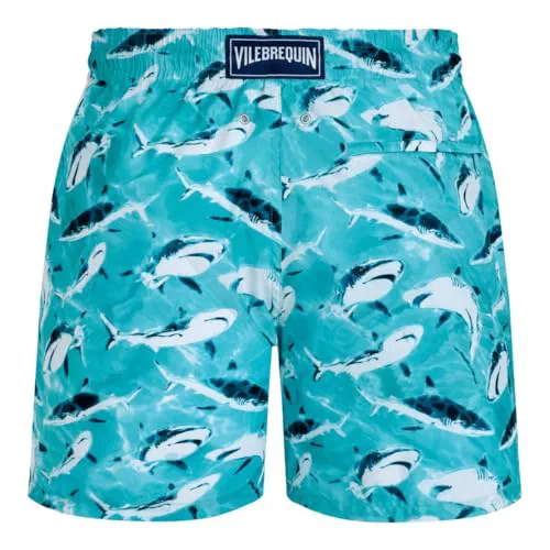 Vilebrequin, Men Ultra-Light And Packable Swim Trunks Requins, XS — view 3
