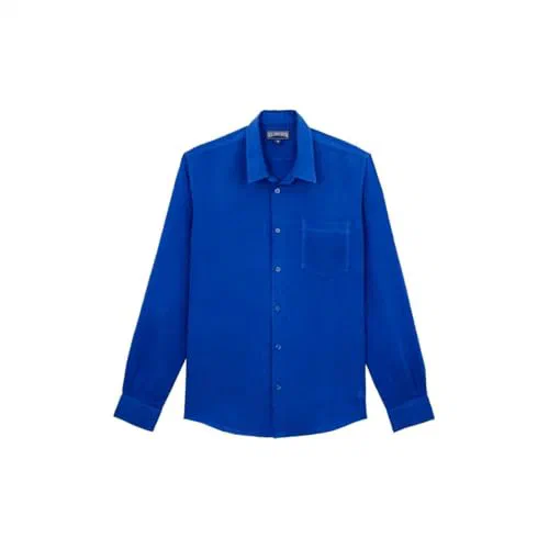 Vilebrequin, Men's Linen Shirt Solid, XXL