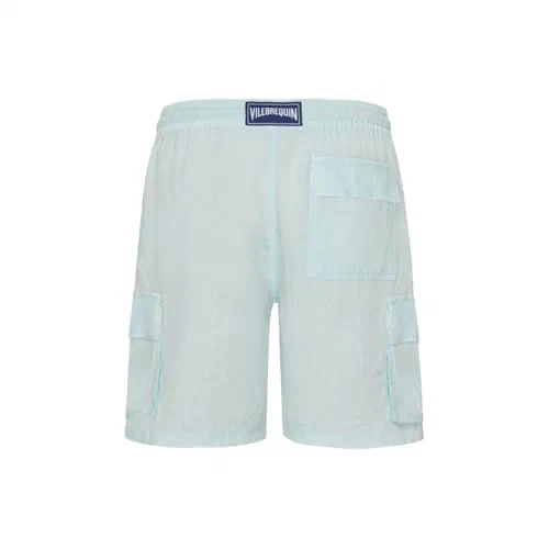 Vilebrequin, Men's Relaxed Fit Linen Cargo Shorts, XL — view 2