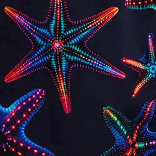 Vilebrequin, Men's Stretch Short Swim Shorts Disco Stars, M — view 2