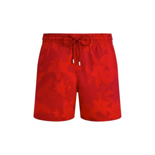 Vilebrequin, Men's Stretch Short Swim Trunks Flower Power, XXXL