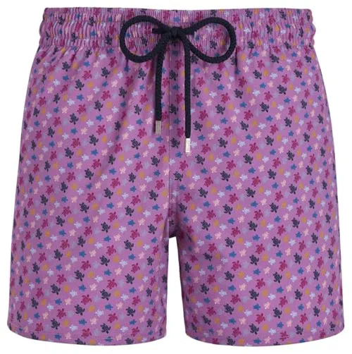 Vilebrequin, Men's Stretch Swim Trunks Micro Ronde des Tortues Rainbow, XXXL