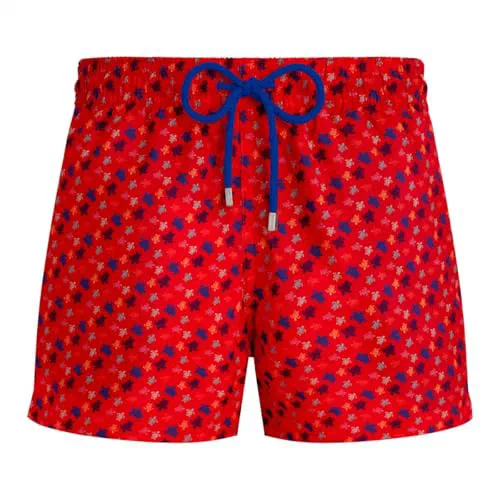 Vilebrequin, Short Swim Trunks Micro Round Of Turtles Rainbow, XXL