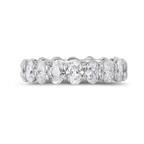 Whitmore 4.59 Carat Diamond Eternity Ring in Platinum — view 3